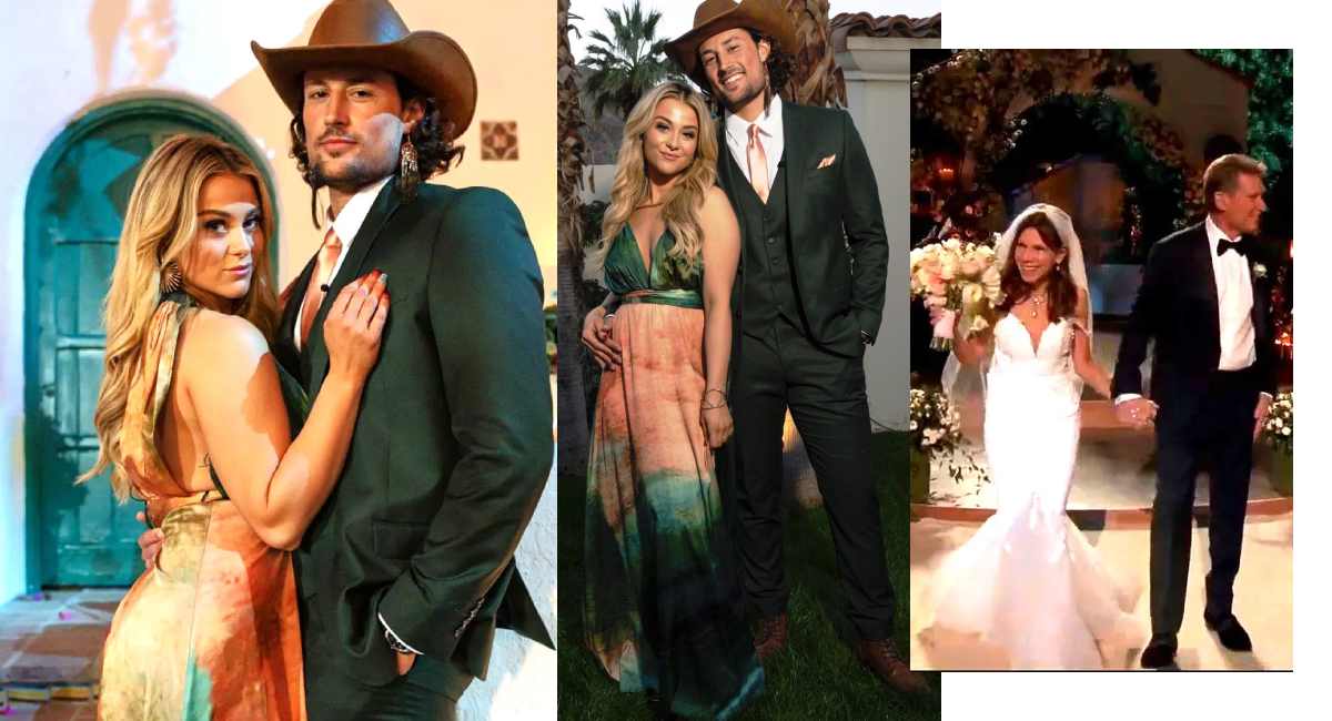 Brayden Bowers and Christina Mandrel show love at Golden Wedding
