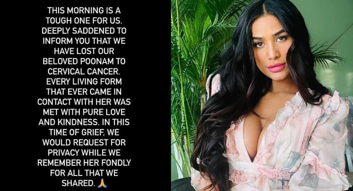 Poonam Pandey Passes Away Lock Up Sensation Instagram Post