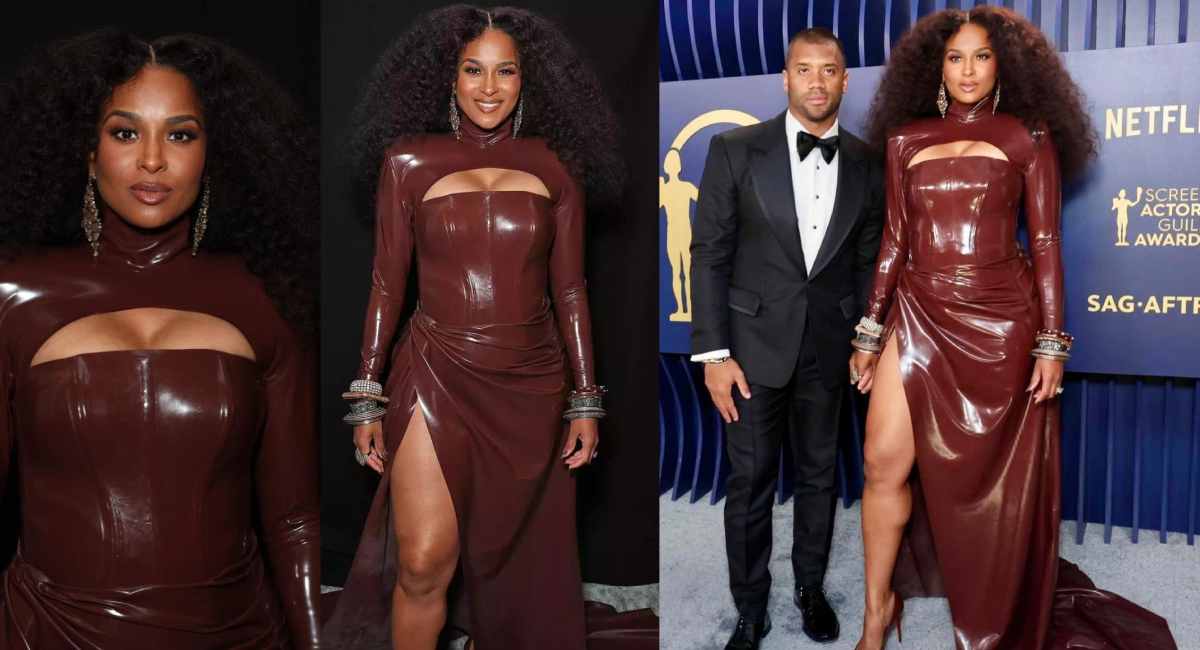 Ciara 2024 SAG Awards Latex Look Baby Amora