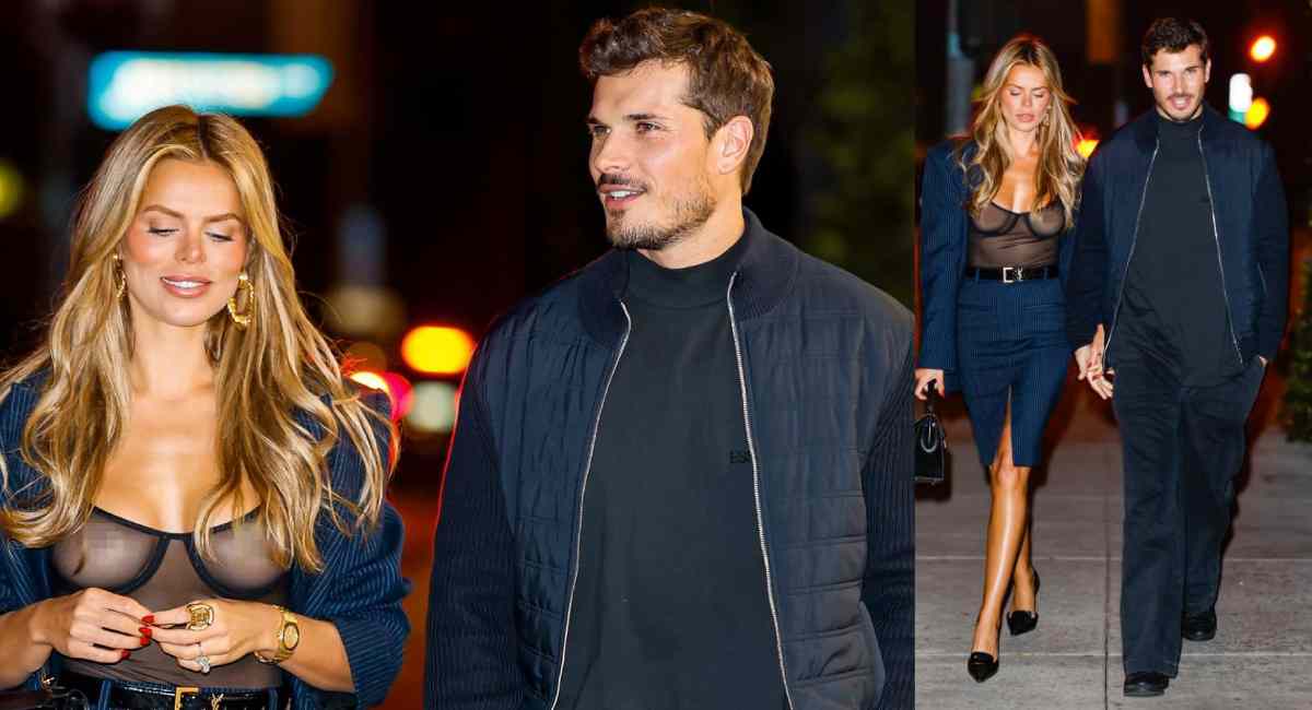 Brooks Nader Stuns in Sheer Top on Date Night with Gleb Savchenko