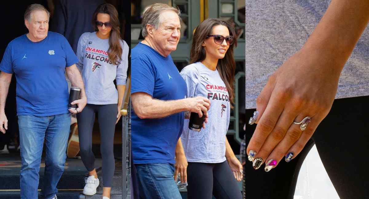 Bill Belichick and Jordon Hudson Troll Atlanta Falcons in New Orleans