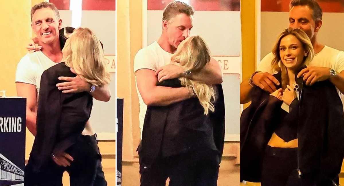 Mauricio Umansky kisses new girlfriend at Chateau Marmont