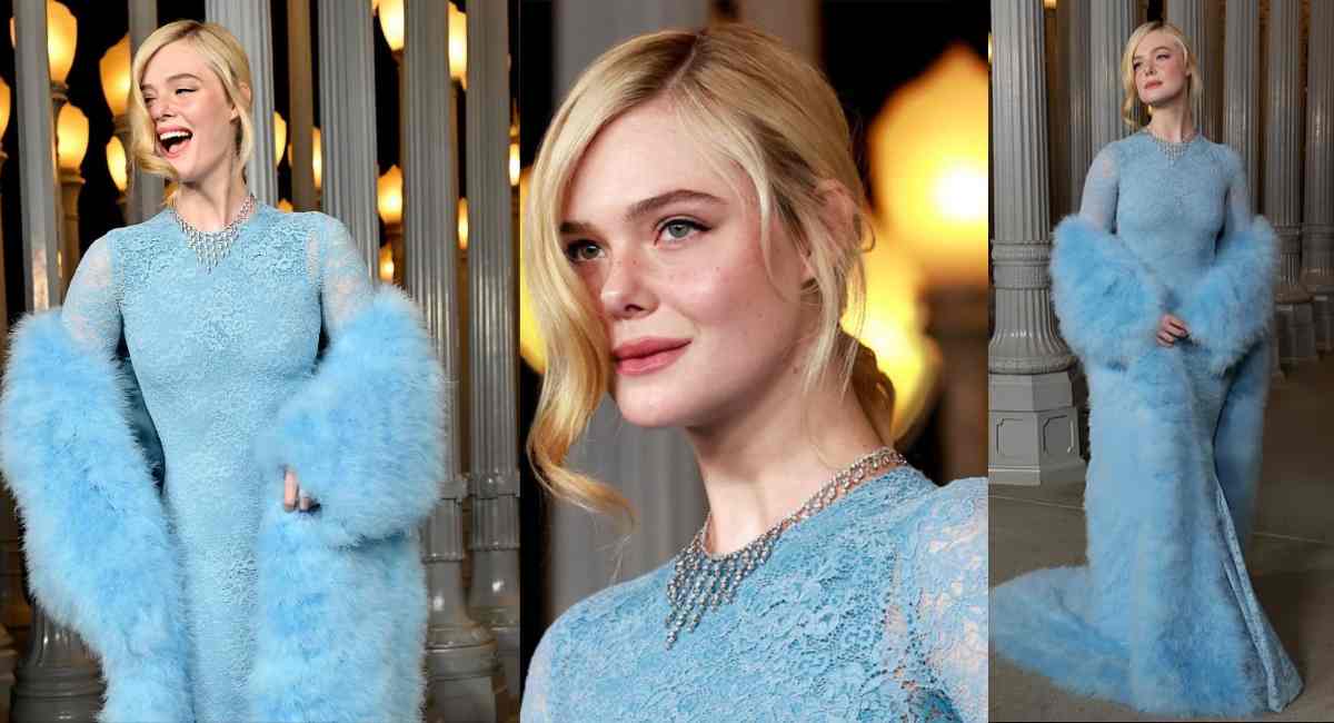 Elle Fanning Stuns in Gucci Gown at 2025 LACMA Art+Film