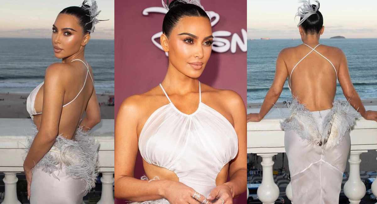 Kim Kardashian Turns Heads in Backless