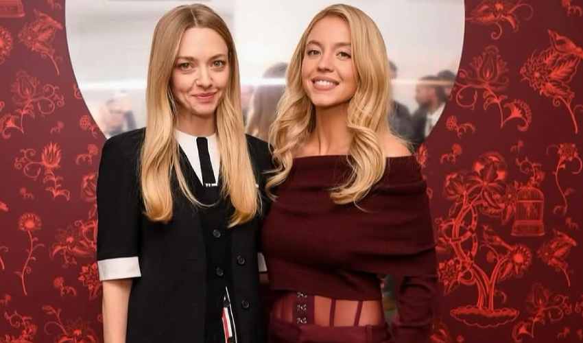 Sydney Sweeney Steps Out in Sheer Monse Corset Trousers