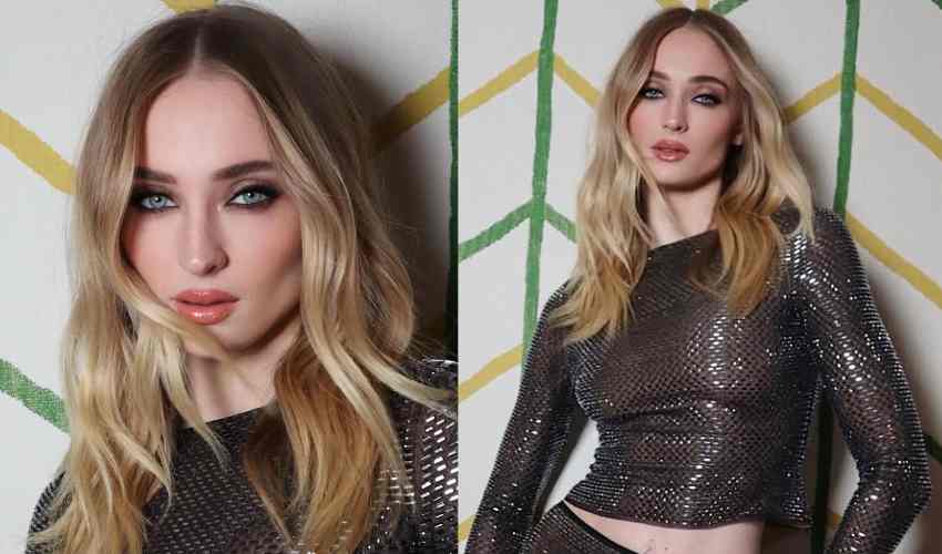 Sophie Turner stuns in sheer Self-Portrait look on Jimmy Fallon