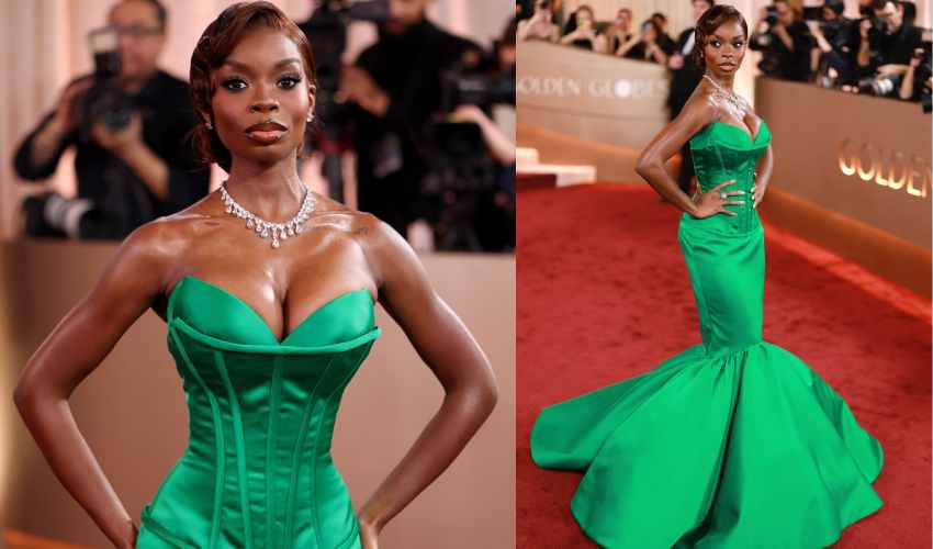 Olandria Carthen Shines at 2026 Golden Globes Red Carpet