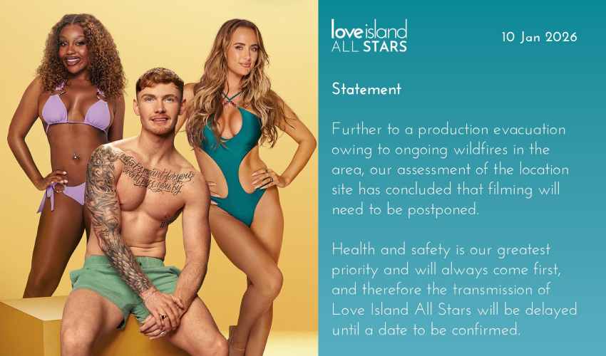 Love Island All Stars Season 3 Faces Sudden Fire Delay